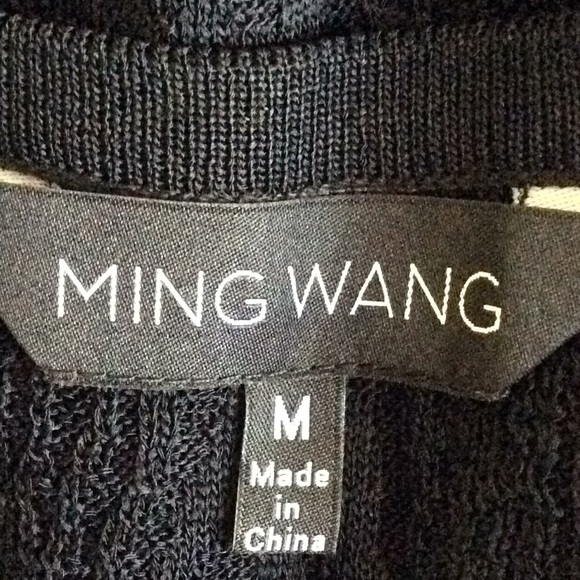 ❤️ MING WANG black sleeveless knit shell, sz M - Picture 5 of 7